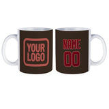 Custom Brown Crimson Red Mug