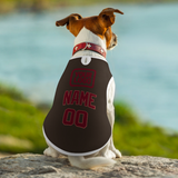 Custom Brown Crimson Red Pet Vest
