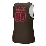 Custom Brown Crimson Red Men's Tank Top