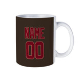 Custom Brown Crimson Red Mug