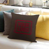 Custom Brown Crimson Red Pillowcase
