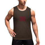 Custom Brown Crimson Red Men's Tank Top