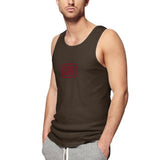 Custom Brown Crimson Red Men's Tank Top