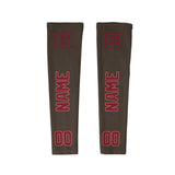 Custom Brown Crimson Red Arm Sleeve