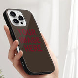 Custom Brown Crimson Red Phone Case