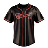 Custom Brown & Copper Rose Colors Design Sports Baseball Jersey