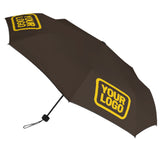Custom Brown Gold Automatic Umbrella