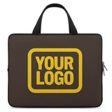 Custom Brown Gold Laptop Bag