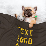 Custom Brown Gold Pet Blanket