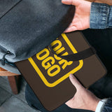 Custom Brown Gold Laptop Bag