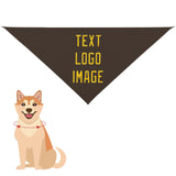 Custom Brown Gold Pet Scarf