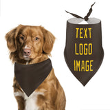 Custom Brown Gold Pet Scarf