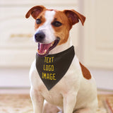 Custom Brown Gold Pet Scarf