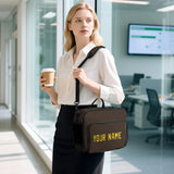 Custom Brown Gold Lunch Bag