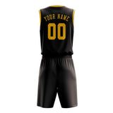 Custom Brown Gold Basketball Set