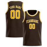 Custom Brown & Gold Colors Design Sports Basketball Jersey