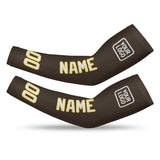 Custom Brown White Arm Sleeve