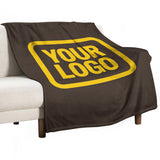 Custom Brown Gold Blanket