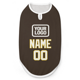 Custom Brown White Pet Vest