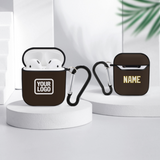 Custom Brown White AirPods Case