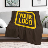 Custom Brown Gold Blanket