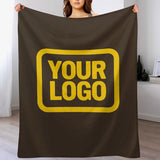 Custom Brown Gold Blanket