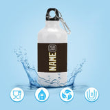 Custom Brown White Sports Bottle