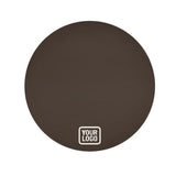 Custom Brown White Round Table Cloth