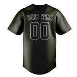 Custom Olive & Brown Colors Design Sports Baseball Jersey
