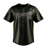 Custom Olive & Brown Colors Design Sports Baseball Jersey