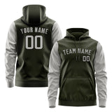 Custom Olive Gray Hoodie 0202040402B31704