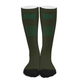 Custom Olive Green Knee-High Sock