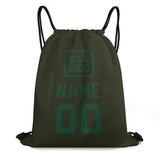 Custom Olive Green Drawstring Bag