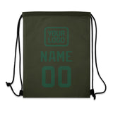 Custom Olive Green Drawstring Bag