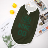 Custom Olive Green Pet Vest