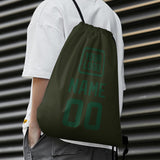 Custom Olive Green Drawstring Bag