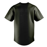 Custom Olive & Black Colors Design Sports Baseball Jersey