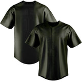 Custom Olive & Black Colors Design Sports Baseball Jersey