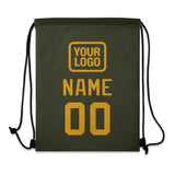 Custom Olive Yellow Drawstring Bag