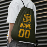Custom Olive Yellow Drawstring Bag