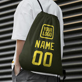 Custom Olive Light Yellow Drawstring Bag