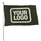 Custom Olive Cream Flag