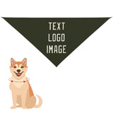 Custom Olive Cream Pet Scarf