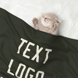 Custom Olive Cream Pet Blanket