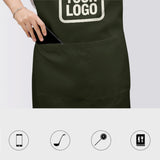 Custom Olive Cream Apron
