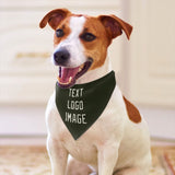 Custom Olive Cream Pet Scarf