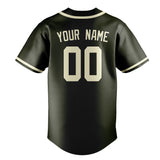 Custom Olive & Cream Colors Design Sports Baseball Jersey
