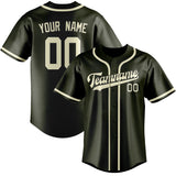 Custom Olive & Cream Colors Design Sports Baseball Jersey