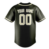 Custom Olive & Cream Colors Design Sports Baseball Jersey