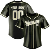 Custom Olive & Cream Colors Design Sports Baseball Jersey